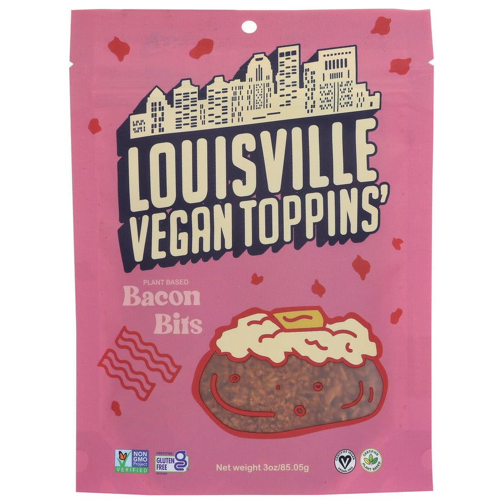 LOUISVILLE VEGAN JERKY: Bacon Bits Toppins, 3 OZ - #tag1# - #tag2#