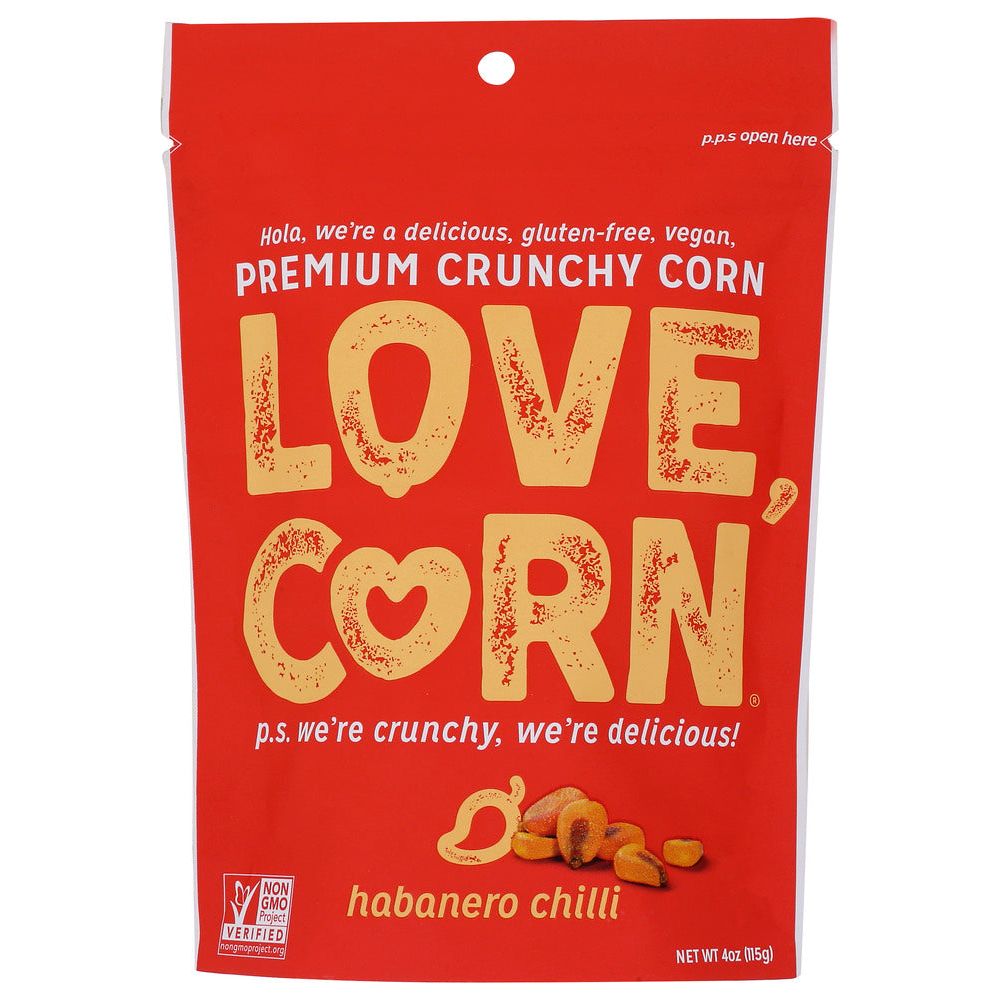 LOVE CORN: Habanero Chili Crunchy Corn, 4 oz - #tag1# - #tag2#