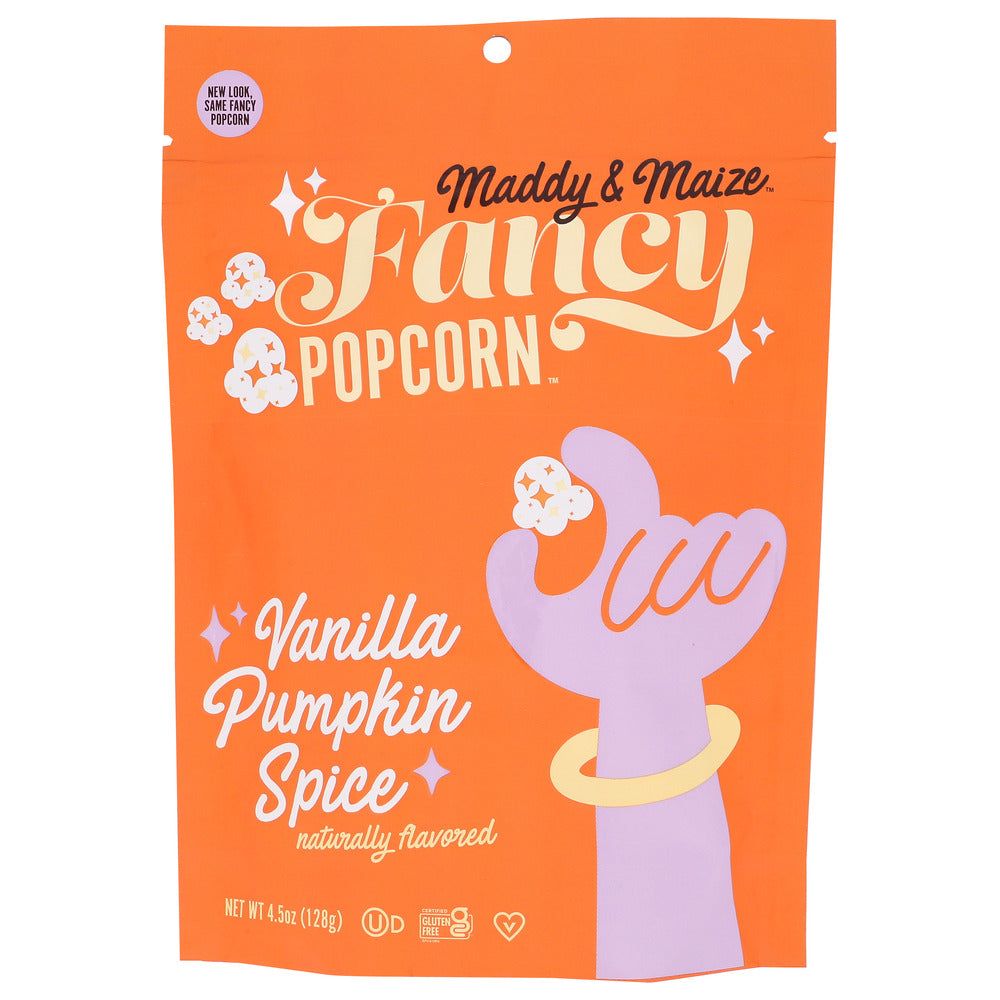 MADDY & MAIZE: Vanilla Pumpkin Spice Popcorn, 4.5 oz - #tag1# - #tag2#