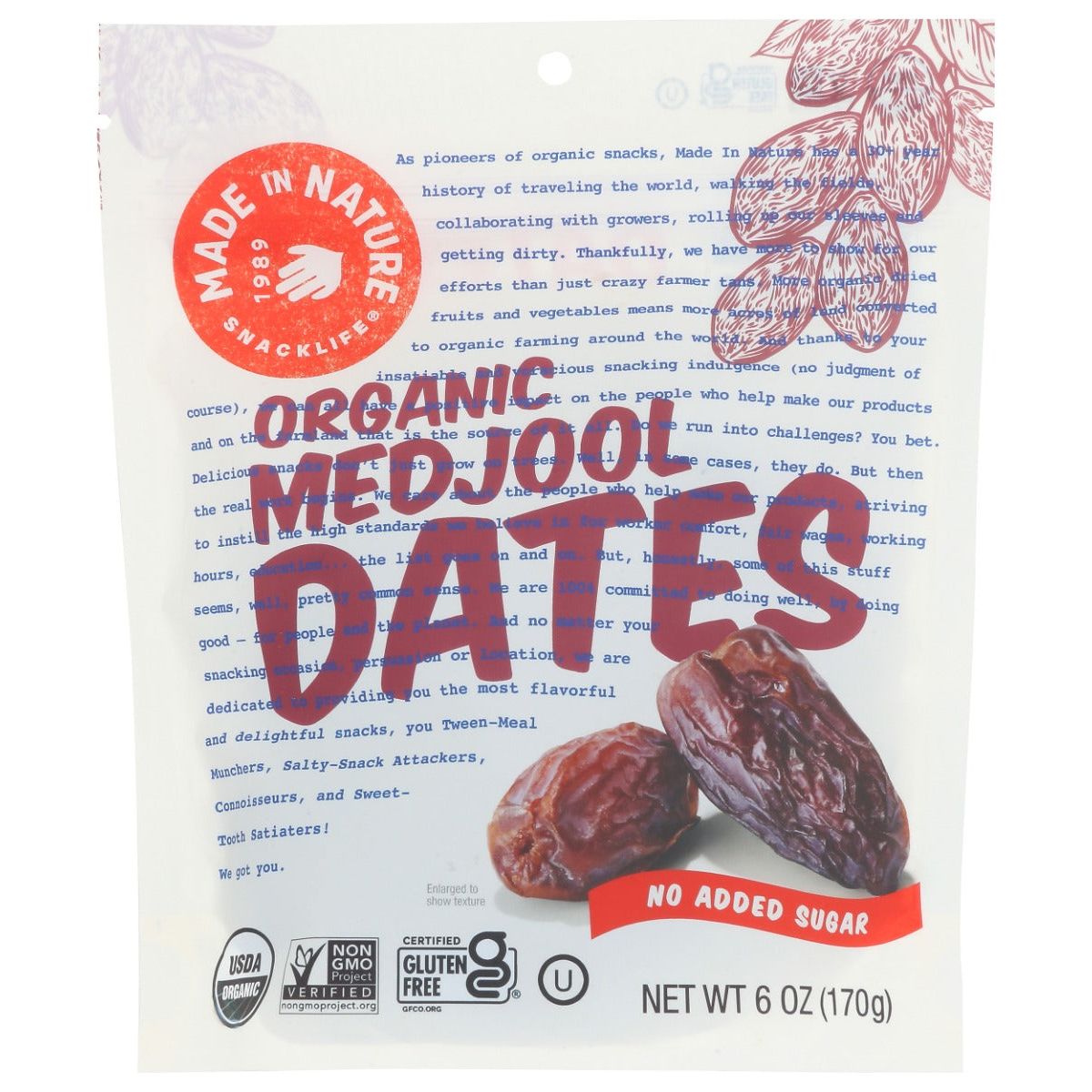 MADE IN NATURE: Organic Medjool Dates, 6 oz - #tag1# - #tag2#