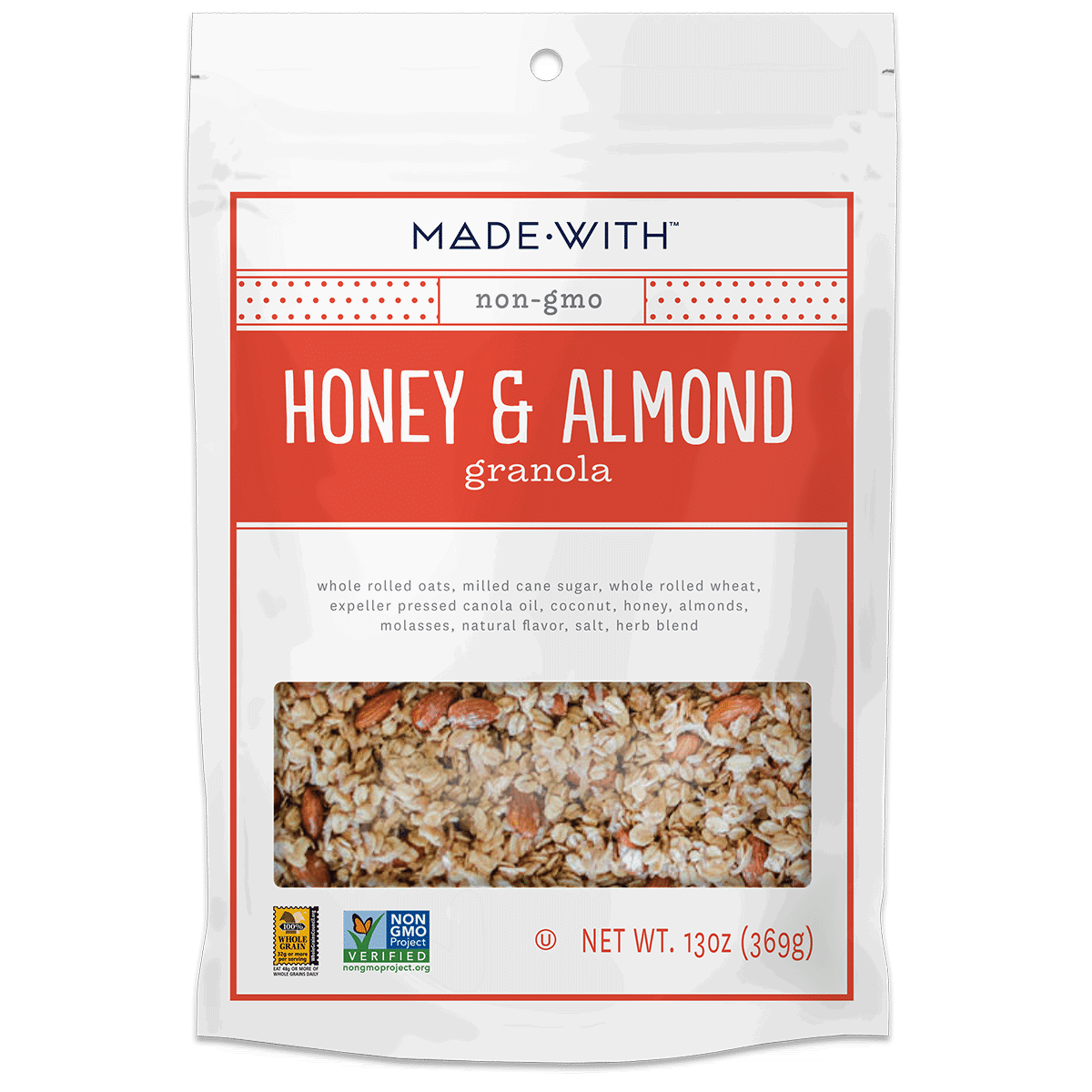 MADE WITH: Honey and Almond Granola, 13 oz - #tag1# - #tag2#