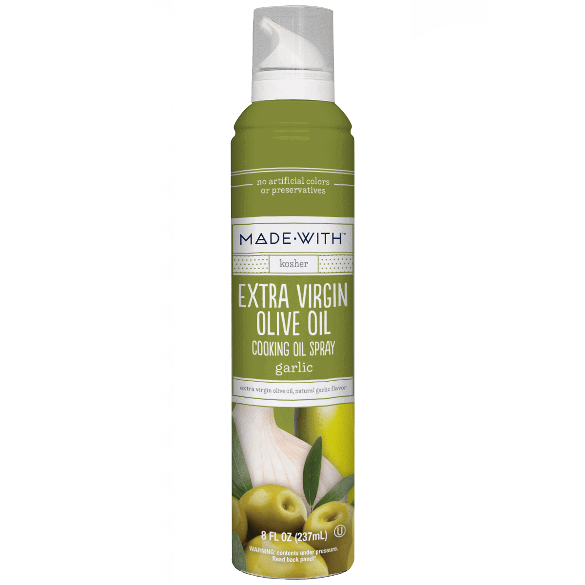 MADE WITH: Oil Spray Evoo Garlic, 8 fo - #tag1# - #tag2#