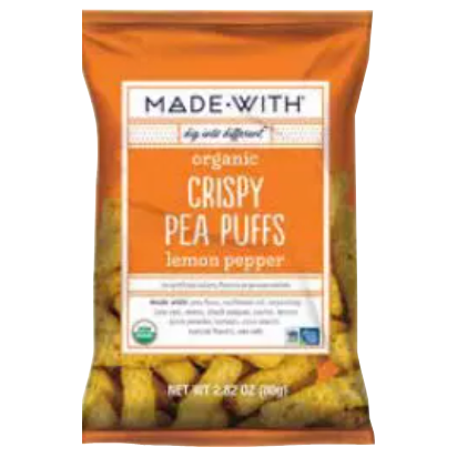 MADE WITH: Pea Puff Crsp Lmn Pep Org, 2.82 oz - #tag1# - #tag2#
