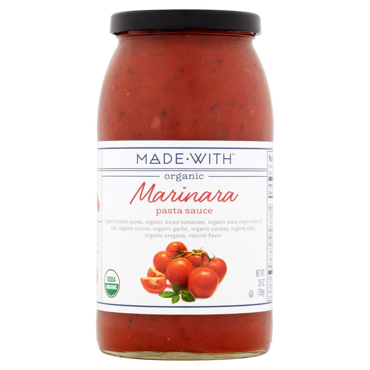 MADE WITH: Sauce Pasta Marinara Org, 25 oz - #tag1# - #tag2#