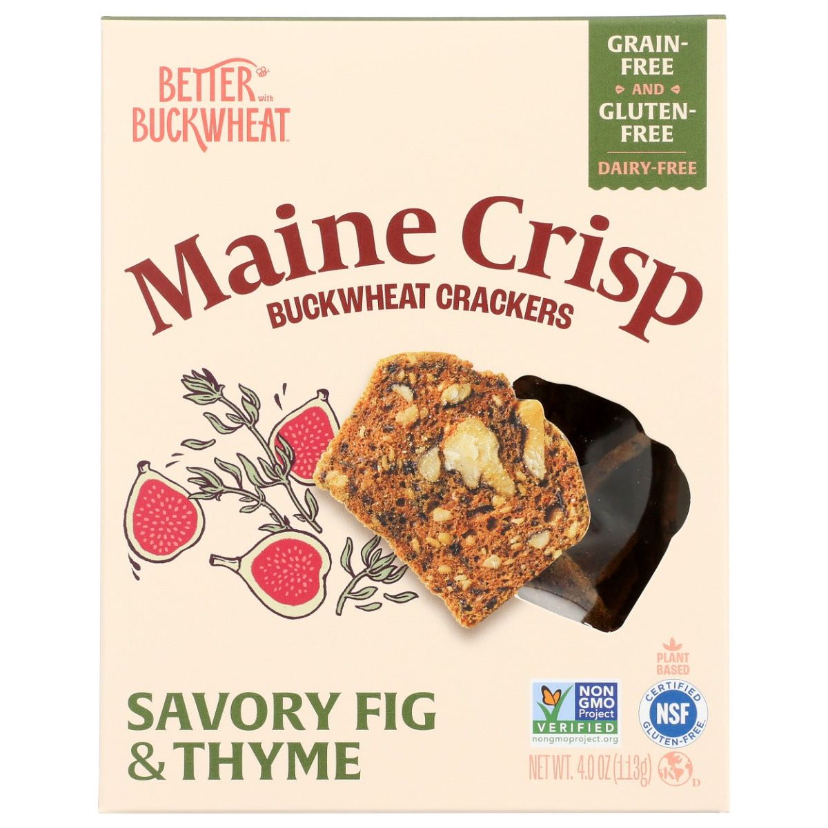 MAINE CRISP: Crisps Savory Fig Thyme, 4 oz - #tag1# - #tag2#