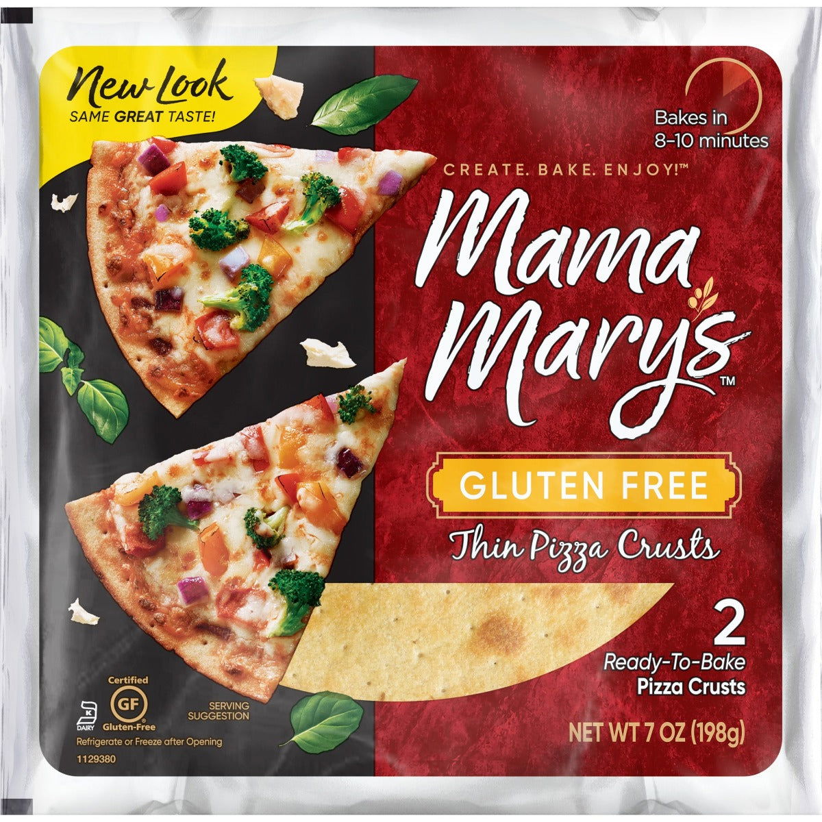 MAMA MARYS: 7 In Gluten Free Pizza Crust 2 Count, 7 oz - #tag1# - #tag2#