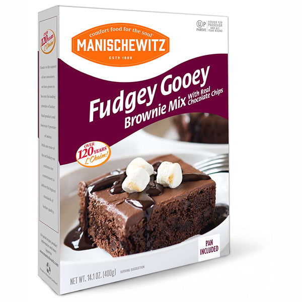 MANISCHEWITZ: Fudgey Gooey Brownie Mix, 14.1 oz - #tag1# - #tag2#