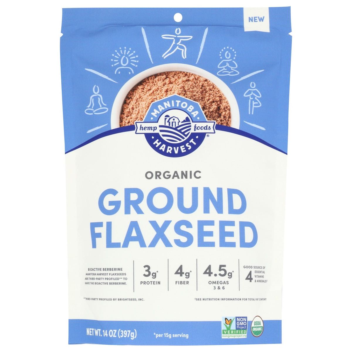 MANITOBA HARVEST: Organic Ground Flaxseed, 14 oz - #tag1# - #tag2#