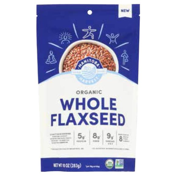 MANITOBA HARVEST: Organic Whole Brown Flaxseed, 10 oz - #tag1# - #tag2#