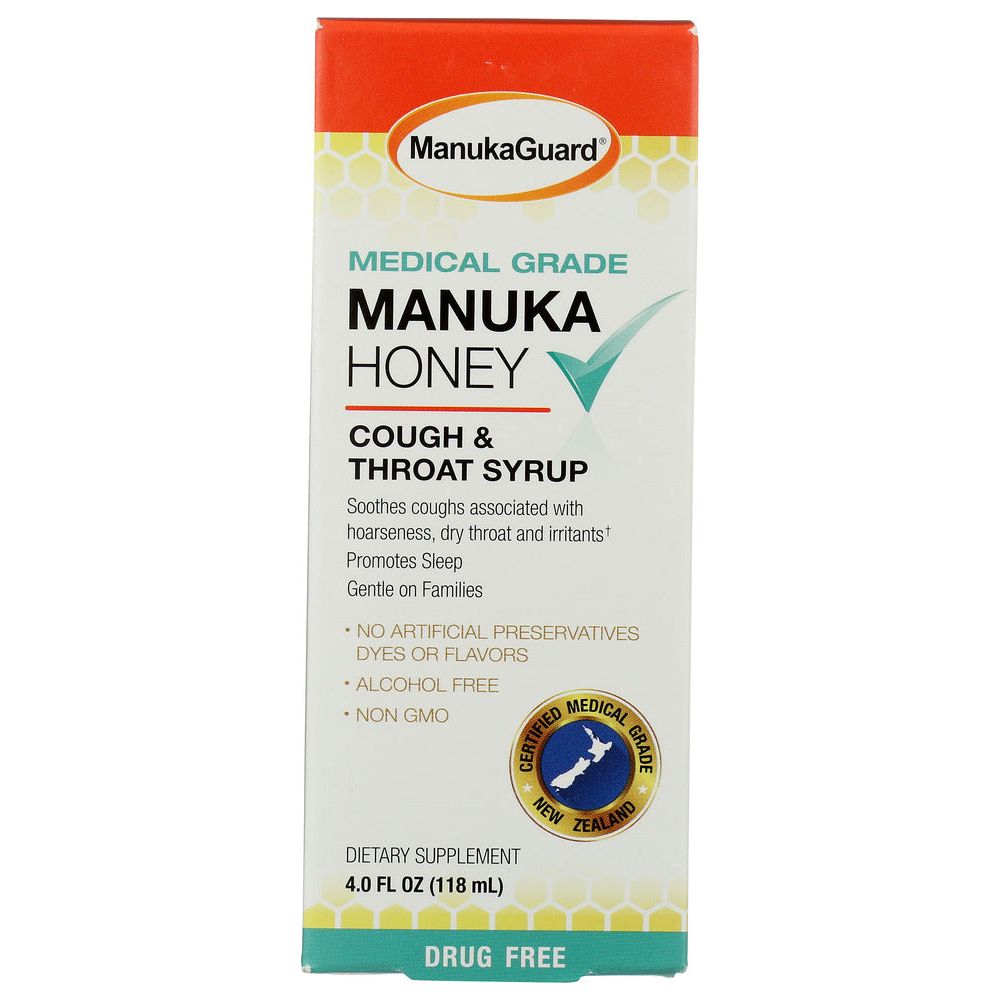 MANUKAGUARD: Cough Throat Syrup, 4 oz - #tag1# - #tag2#