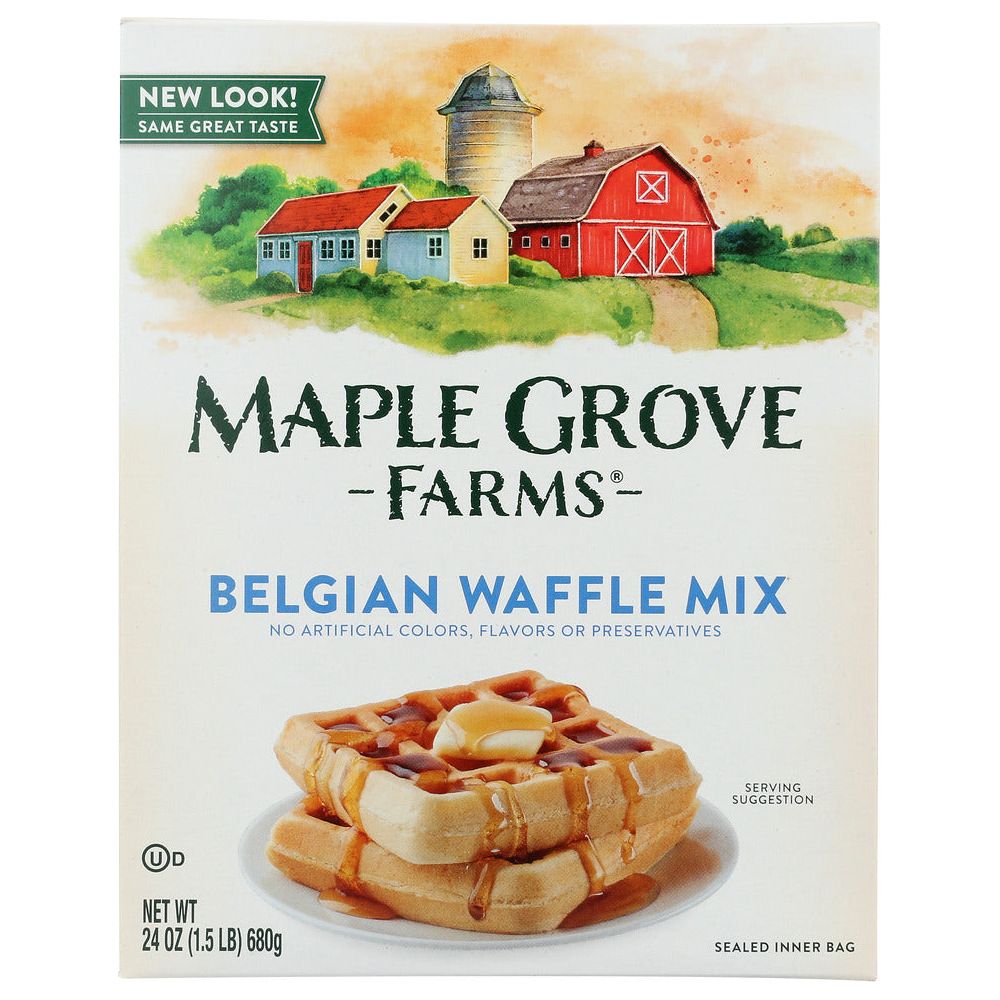 MAPLE GROVE FARMS: Belgian Waffle Mix, 24 oz - #tag1# - #tag2#