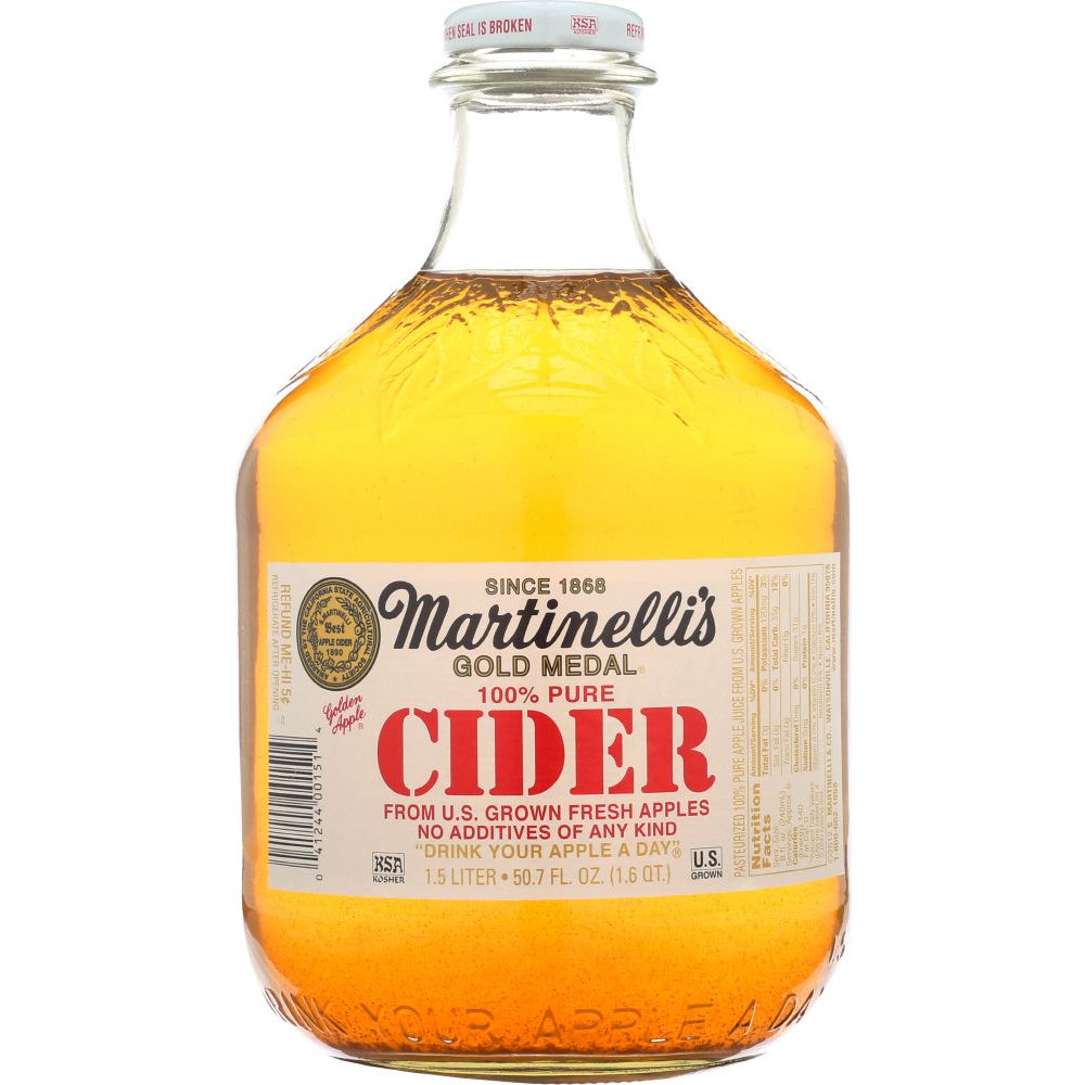 MARTINELLI: Gold Medal 100% Pure Cider, 50.7 oz - #tag1# - #tag2#