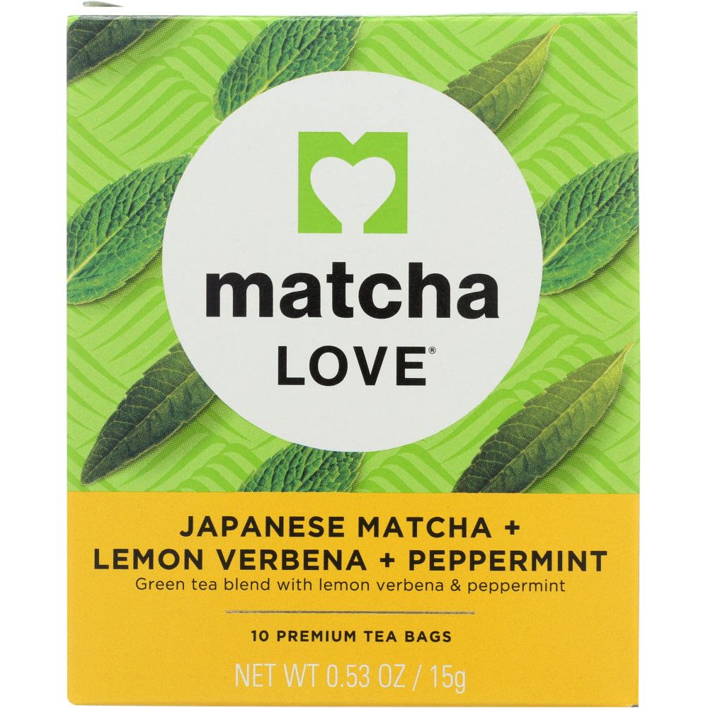 MATCHA LOVE: Japanese Matcha Plus Lemon Verbena Plus Peppermint, 0.53 oz - #tag1# - #tag2#