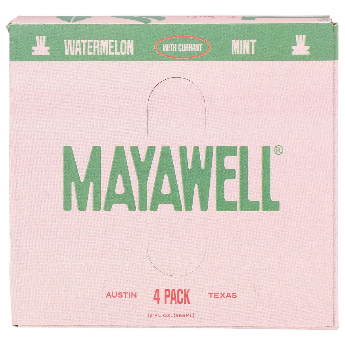 MAYAWELL: Watermelon Mint Prebiotic Soda 4Pk, 48 fo - #tag1# - #tag2#