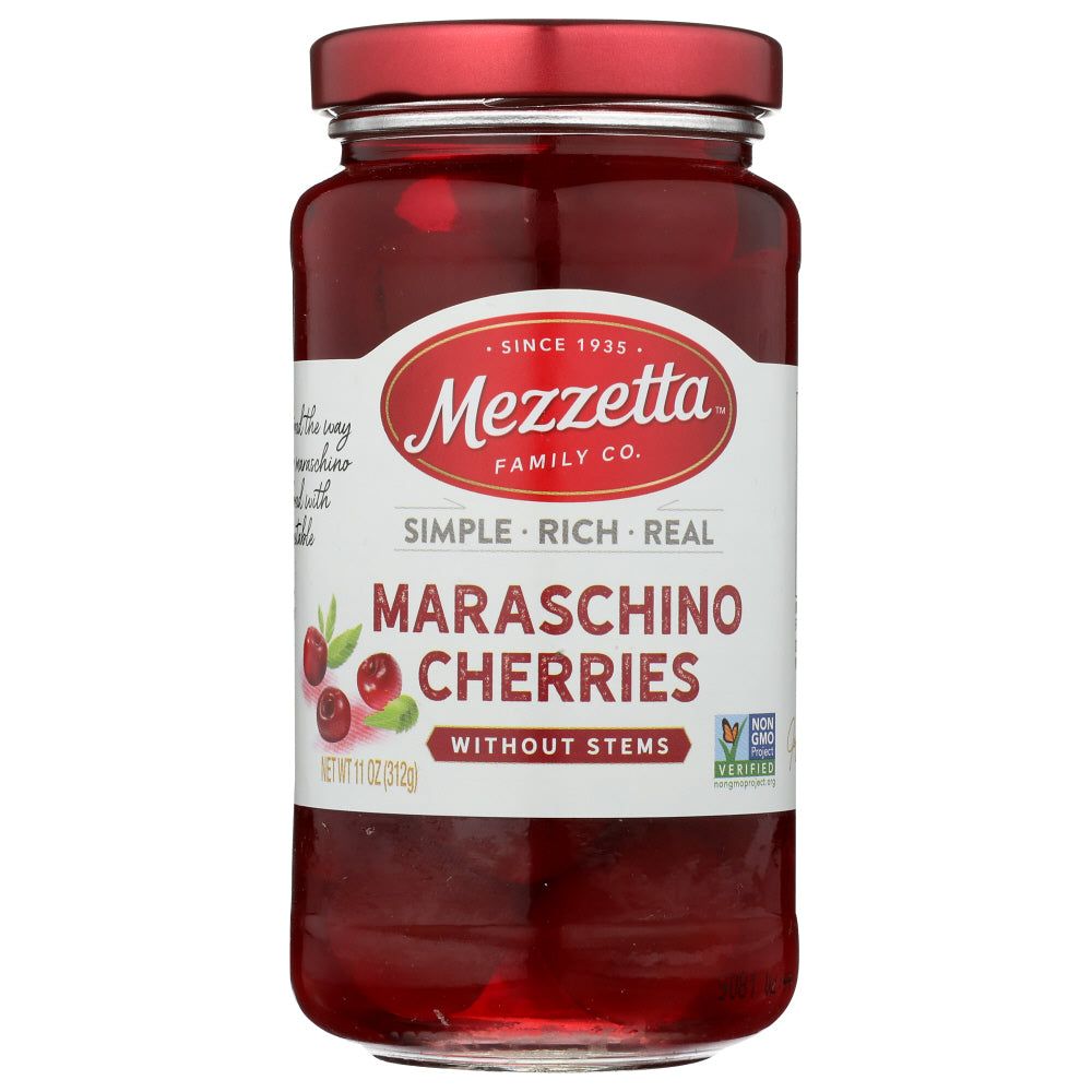 MEZZETTA: Maraschino Cherries Without Stems, 11 oz - #tag1# - #tag2#