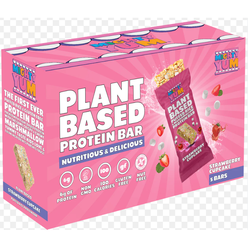 MIGHTY YUM: Bar Strwbrry Cupcake 5pc, 5.6 oz - #tag1# - #tag2#
