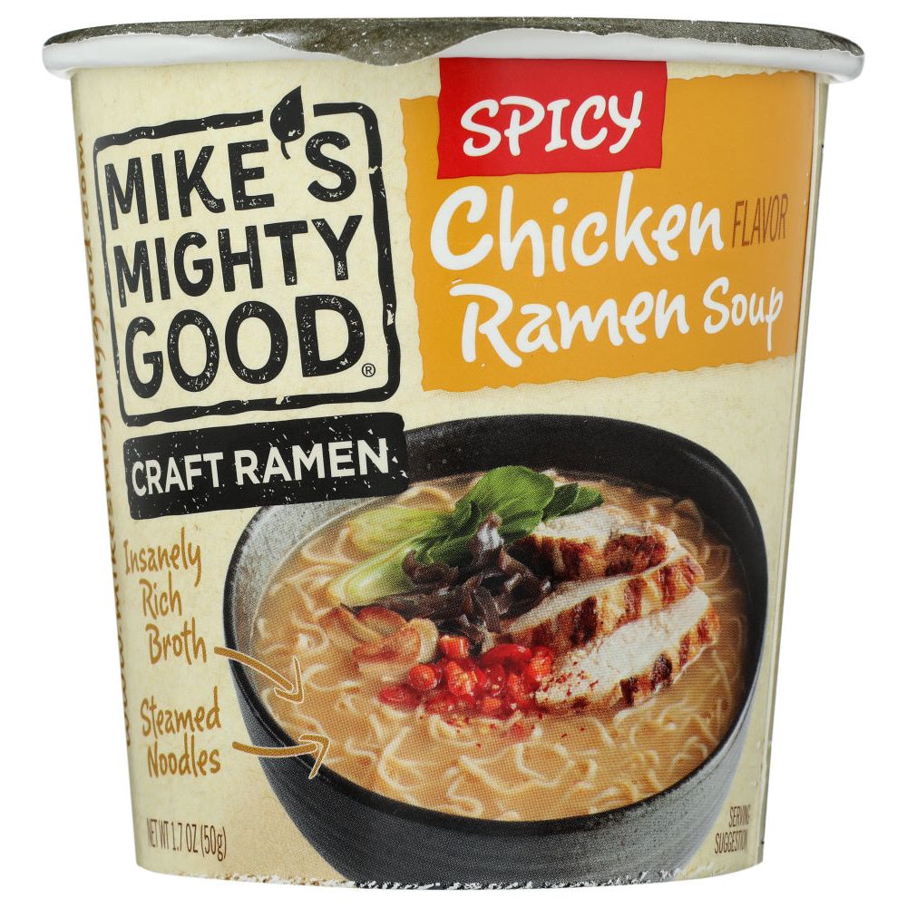 MIKES MIGHTY GOOD: Soup Chkn Ramen Spicy, 1.7 oz - #tag1# - #tag2#