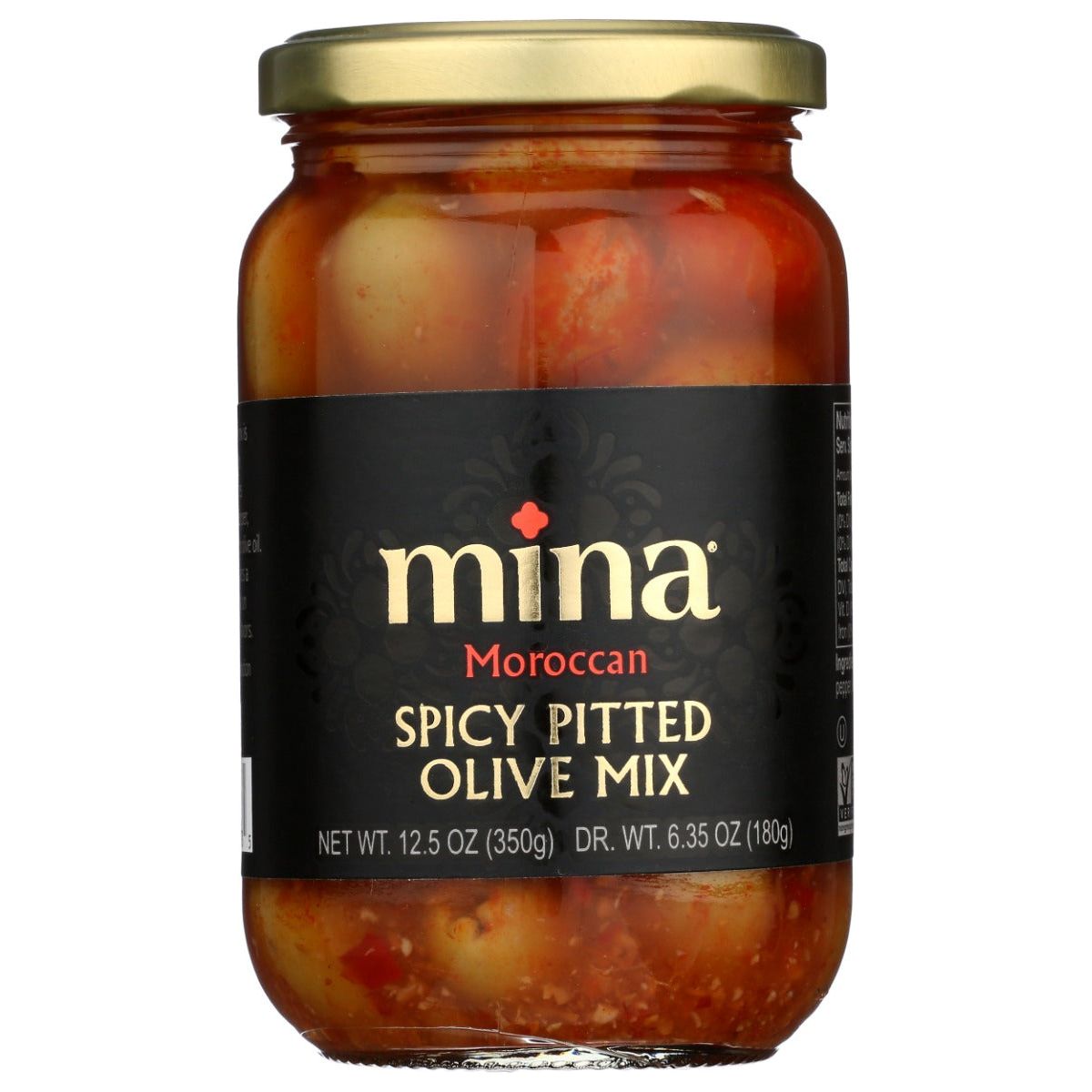 MINA: Spicy Pitted Olive Mix, 12.5 oz - #tag1# - #tag2#