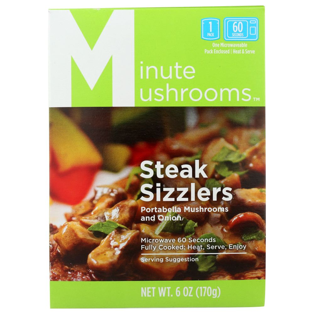MINUTE MUSHROOMS: Steak Sizzlers, 6 oz - #tag1# - #tag2#