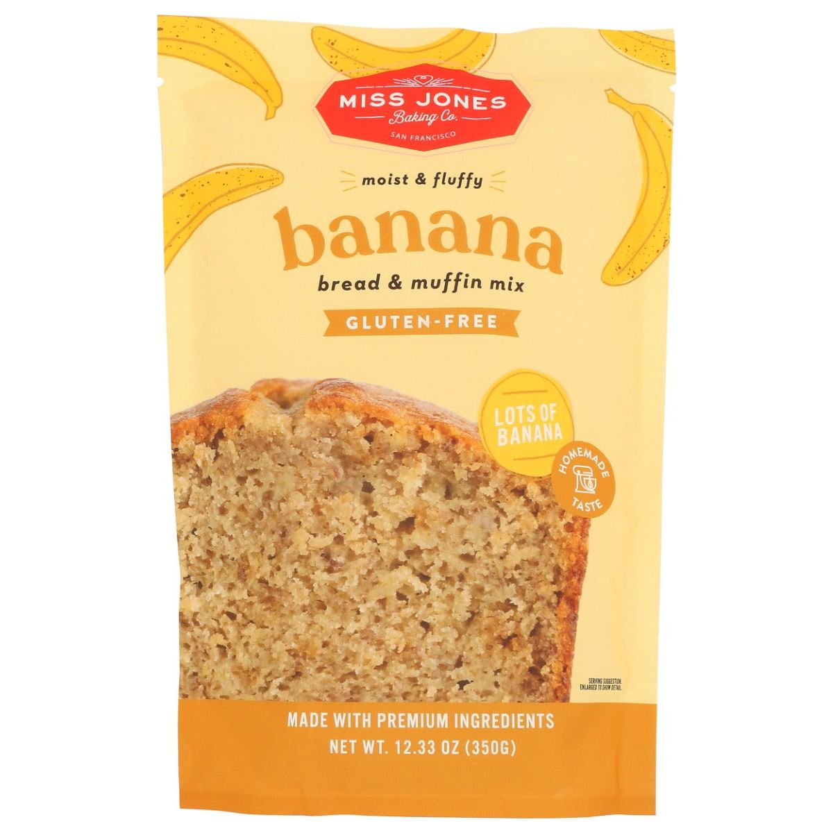 MISS JONES BAKING CO: Gluten Free Banana Bread and Muffin Mix, 12.35 oz - #tag1# - #tag2#