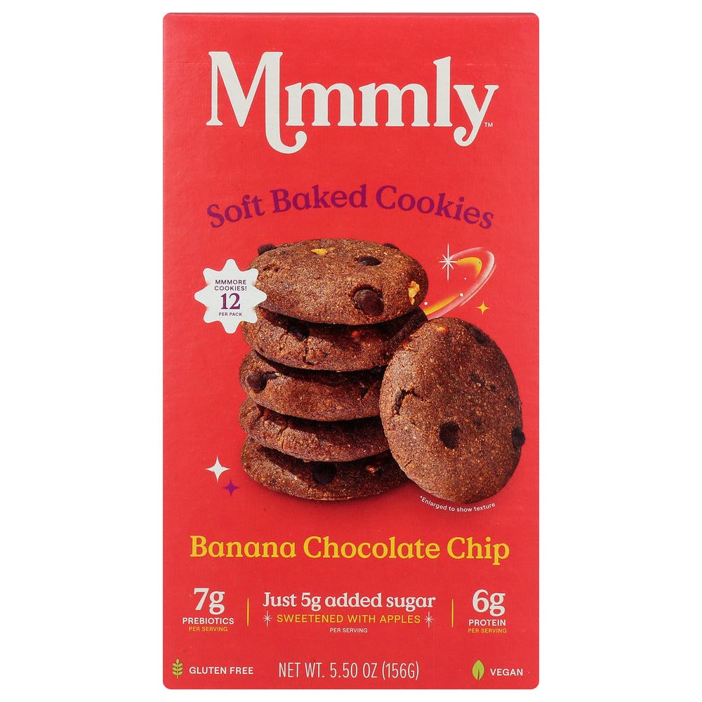 MMMLY: Banana Chocolate Chip Soft Cookie, 5.5 oz - #tag1# - #tag2#