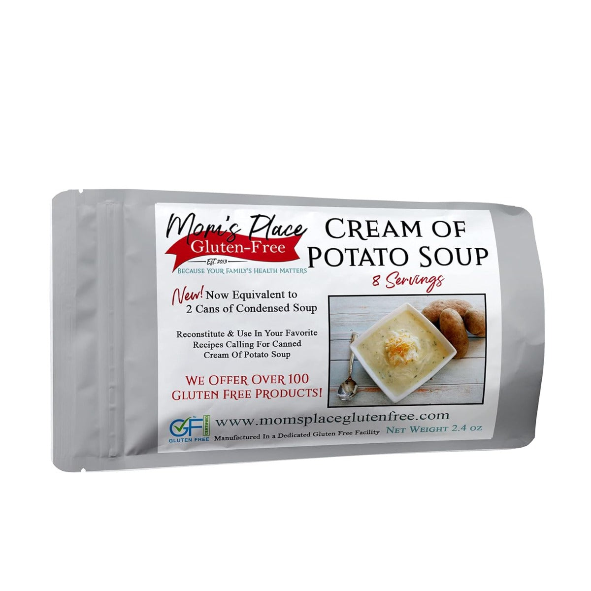 MOMS PLACE GLUTENFREE: Gluten Free Cream Of Potato Soup Mix, 2.4 oz - #tag1# - #tag2#