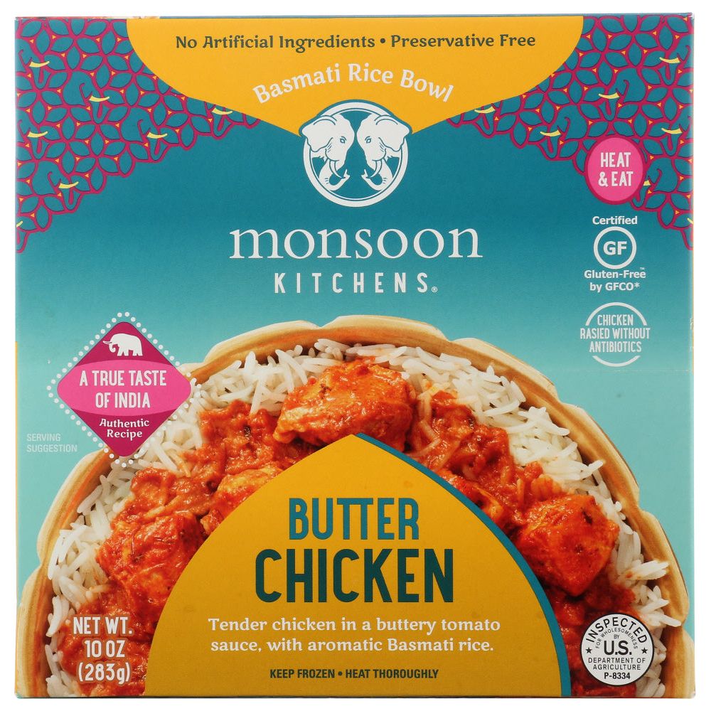 MONSOON KITCHENS INC: Bowl Bttr Chkn Rice, 10 oz - #tag1# - #tag2#