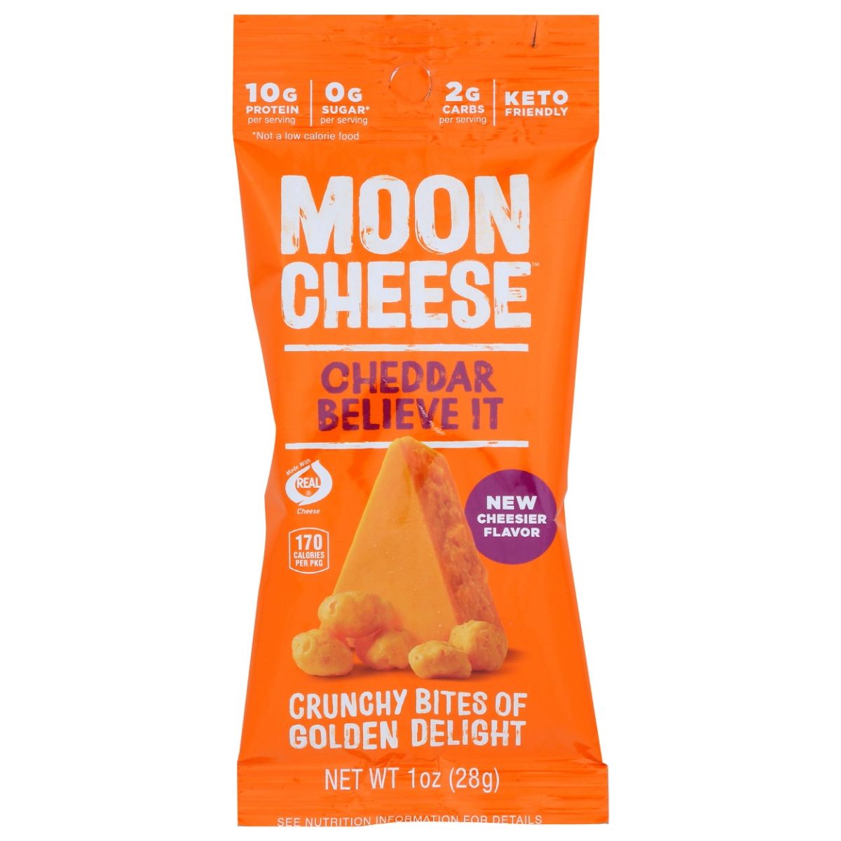 MOON CHEESE: Cheddar Believe It Small Size, 1 oz - #tag1# - #tag2#