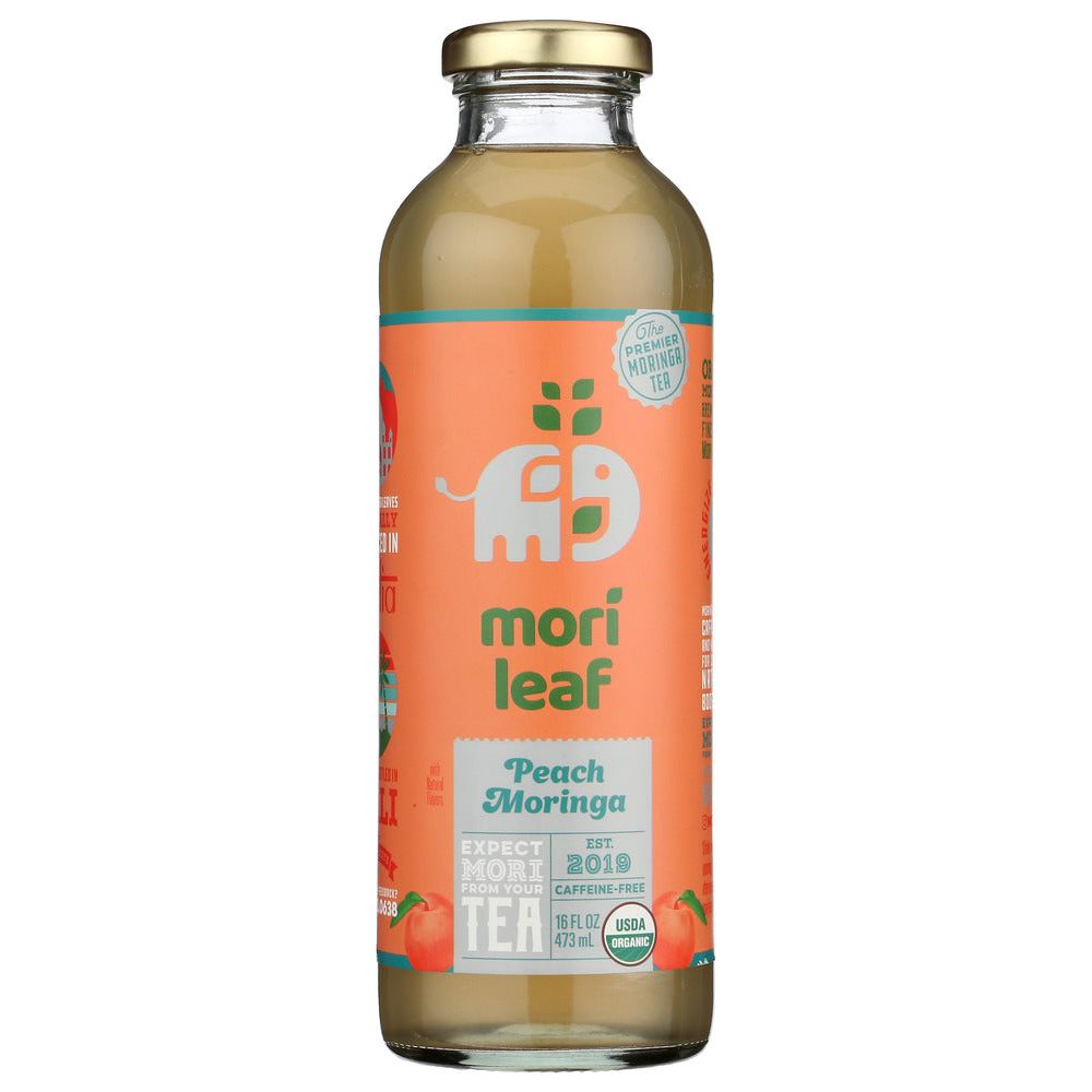 MORI LEAF: Tea Peach Moringa Iced Org, 16 FO - #tag1# - #tag2#
