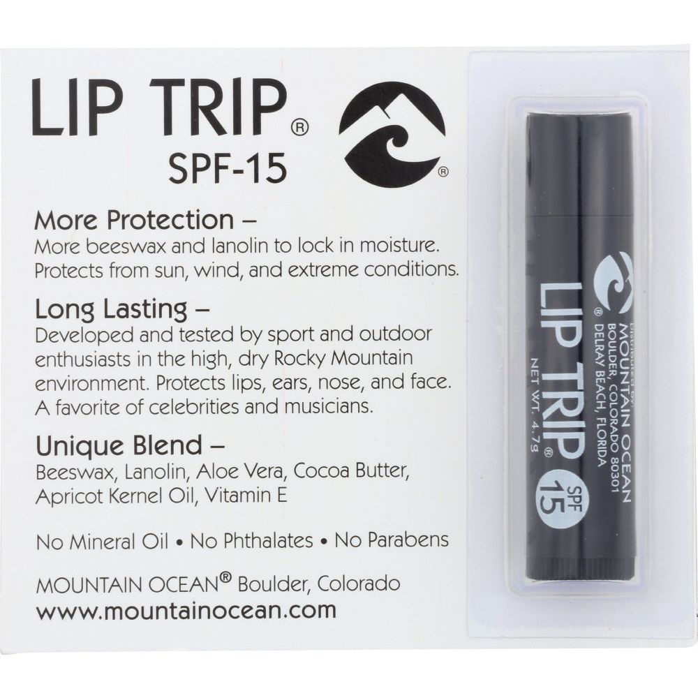 MOUNTAIN OCEAN: Lip Trip SPF15, 0.165 oz - #tag1# - #tag2#