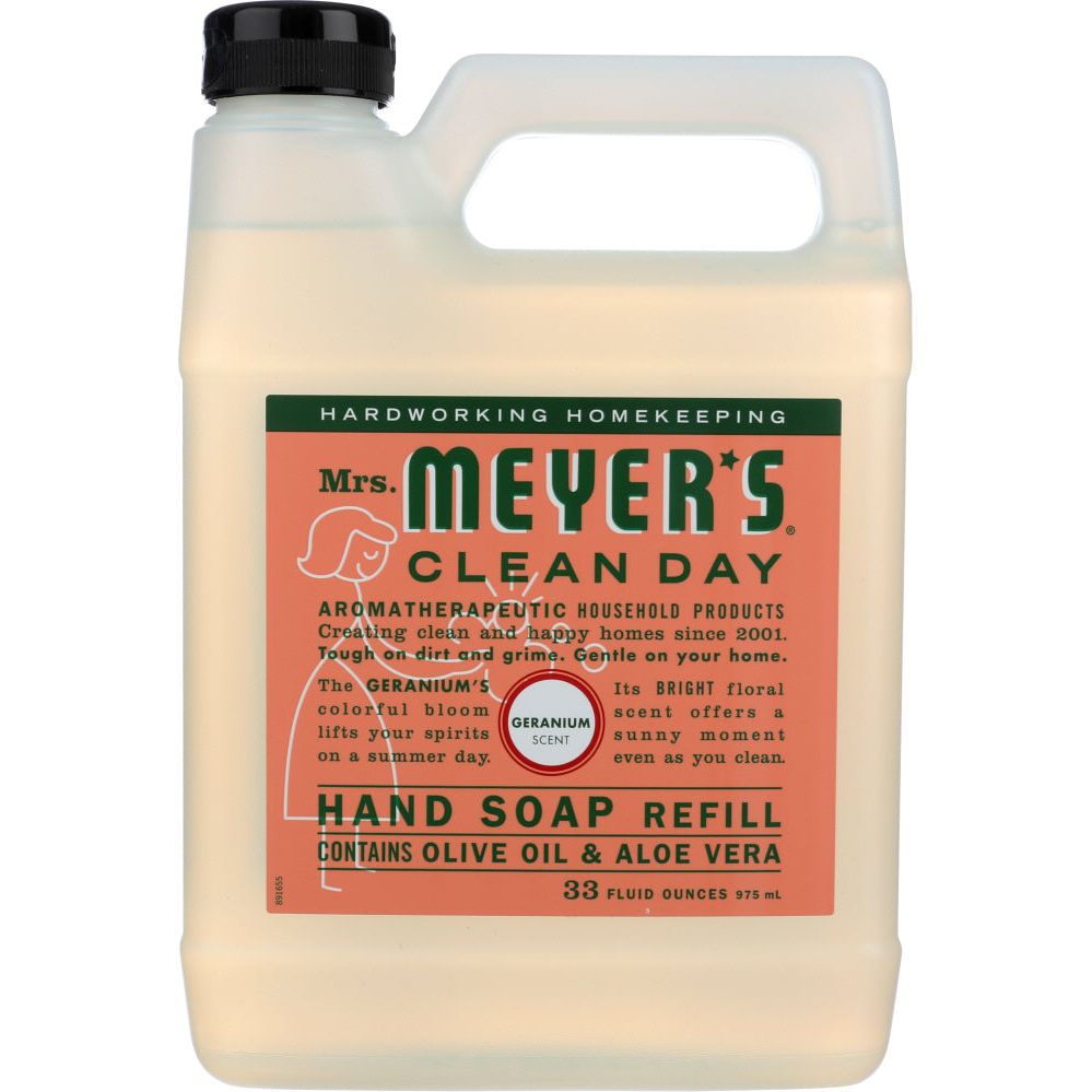 MRS. MEYER'S CLEAN DAY: Liquid Hand Soap Refill Geranium Scent, 33 oz - #tag1# - #tag2#