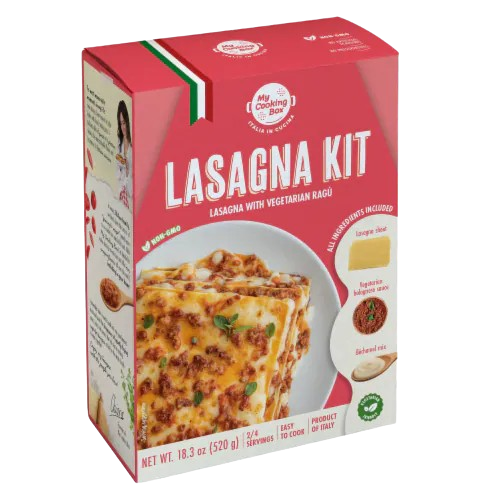 MY COOKING BOX: Lasagna Kit Lasagna with Vegetarian Ragu, 18.38 oz - #tag1# - #tag2#