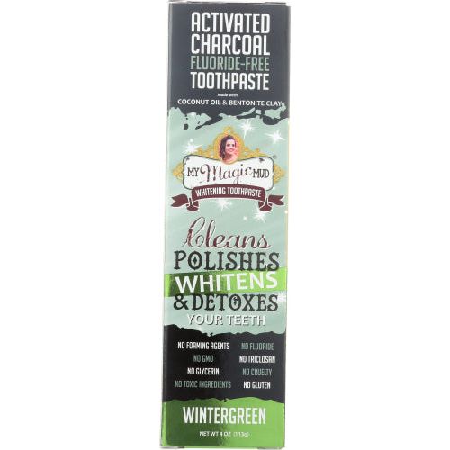 MY MAGIC MUD: Toothpaste Chrcl Wntrgrn, 4 oz - #tag1# - #tag2#