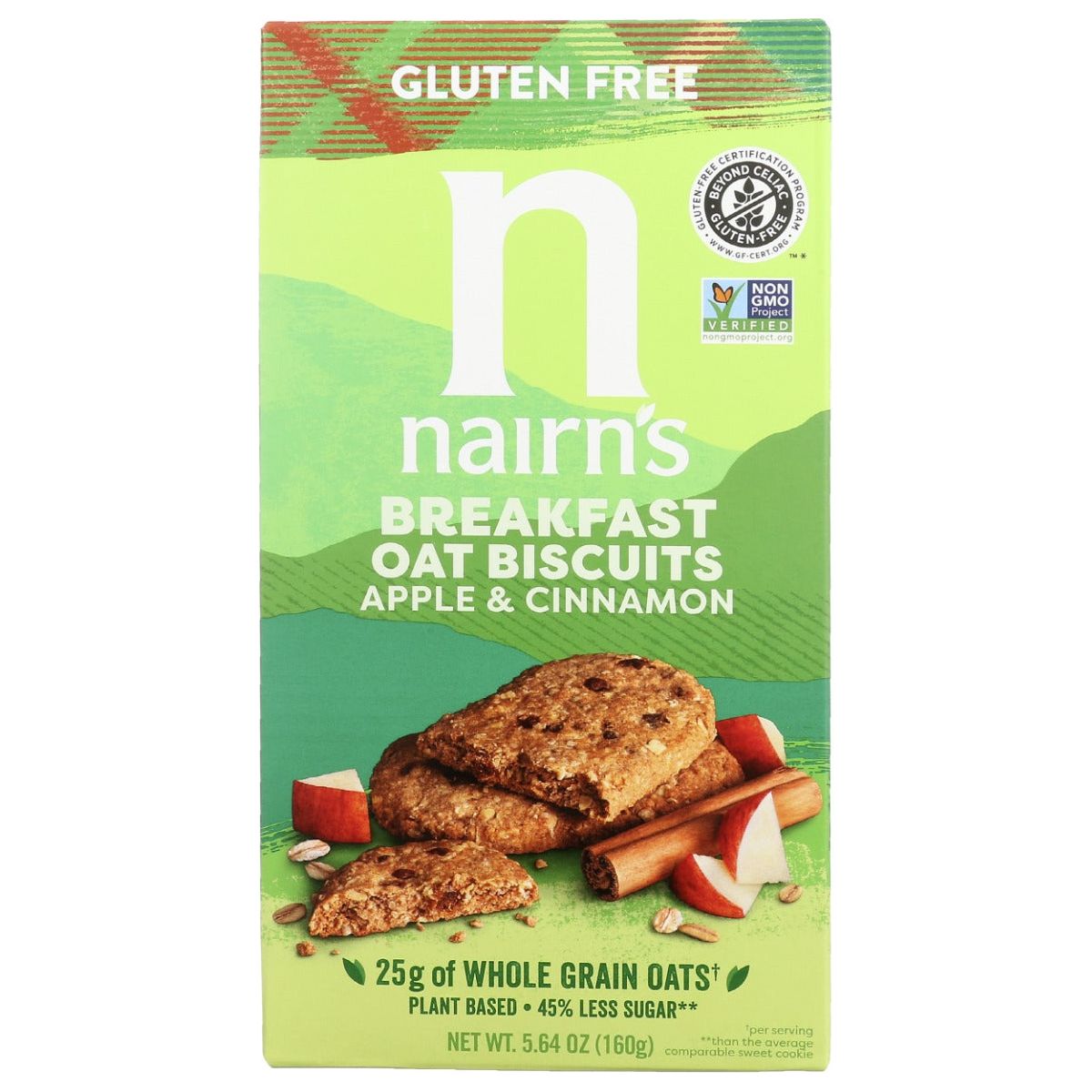 NAIRNS: Apple and Cinnamon Breakfast Oat Biscuits, 5.64 oz - #tag1# - #tag2#