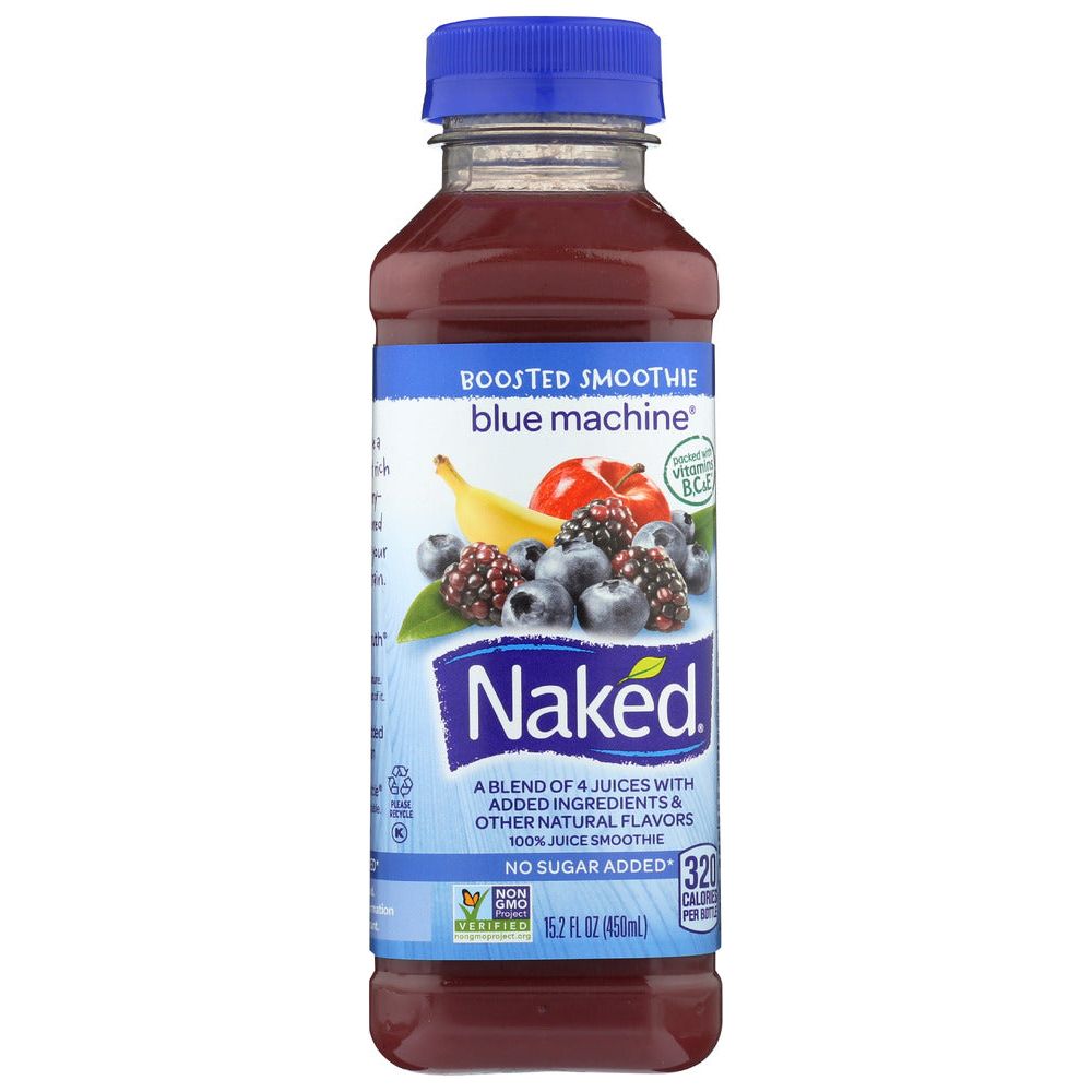 NAKED: Blue Machine 100% Juice Smoothie, 15.2 oz - #tag1# - #tag2#