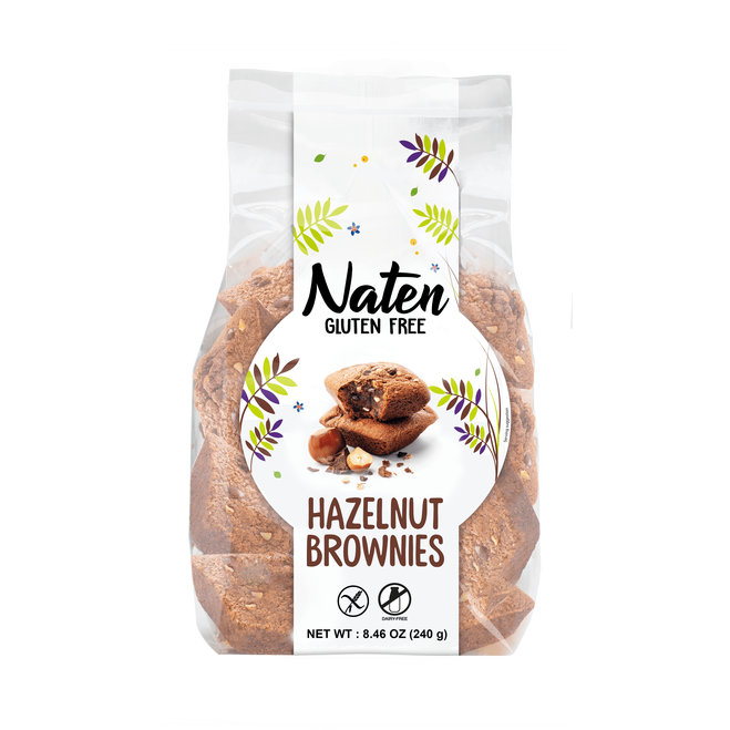 NATEN GLUTEN FREE: Hazelnut Brownies, 8.46 oz - #tag1# - #tag2#
