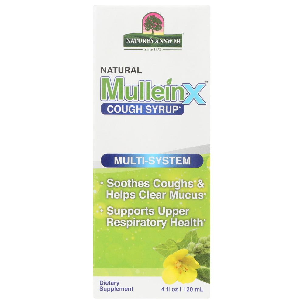NATURES ANSWER: Mullein X Multi System Cough Syrup, 4 fo - #tag1# - #tag2#