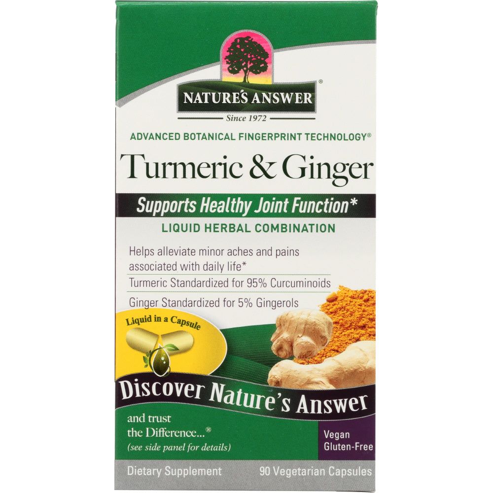 NATURES ANSWER: Tumeric Ginger, 90 vc - #tag1# - #tag2#