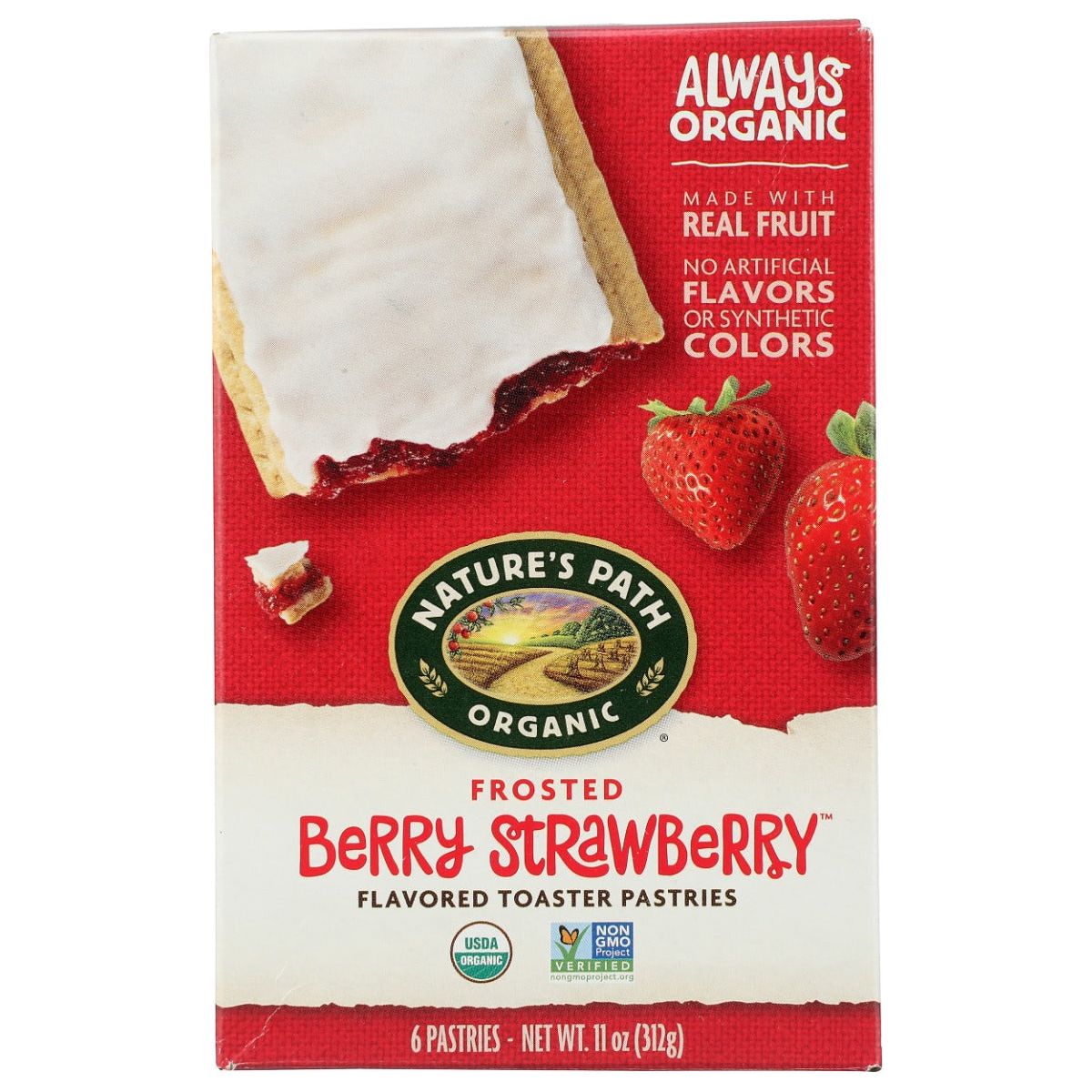 NATURES PATH: Frosted Berry Strawberry Toaster Pastries, 11 oz - #tag1# - #tag2#