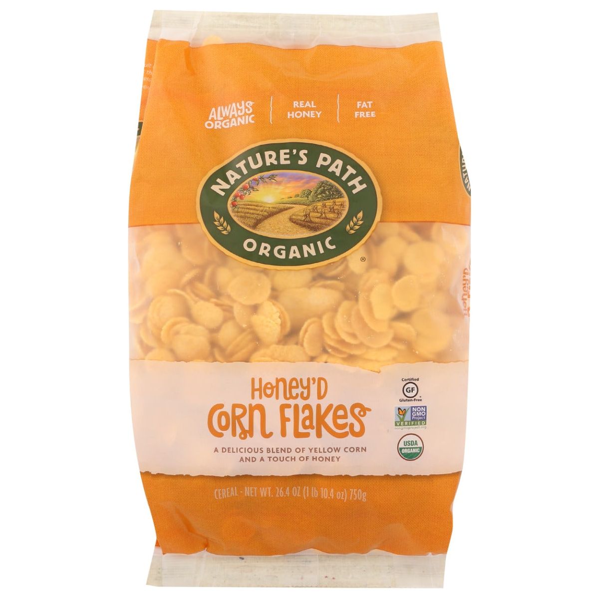 NATURES PATH: Honey'd Corn Flakes Cereal, 26.4 oz - #tag1# - #tag2#