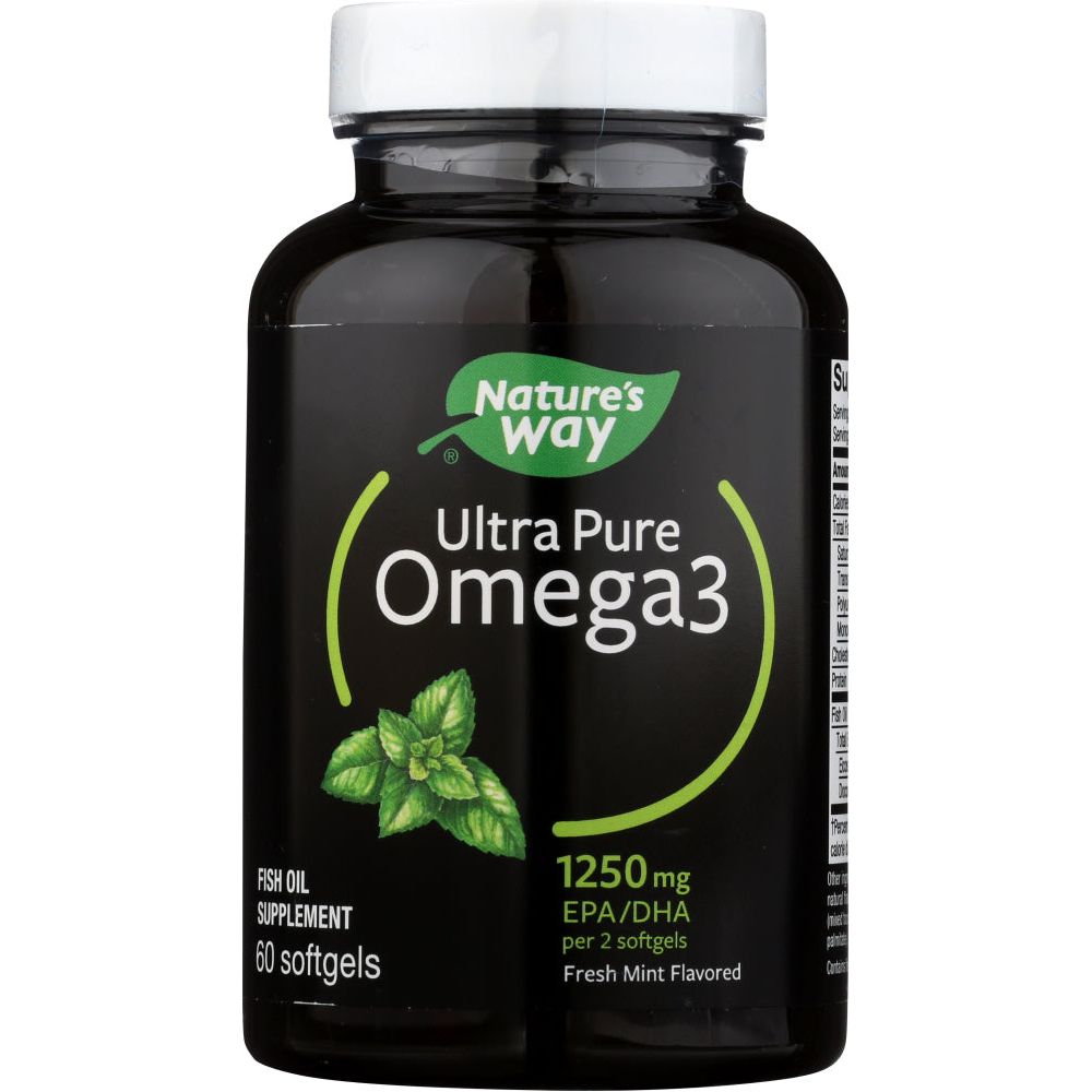 NATURES WAY: Omega 3 Ultra Mint, 60 sg - #tag1# - #tag2#