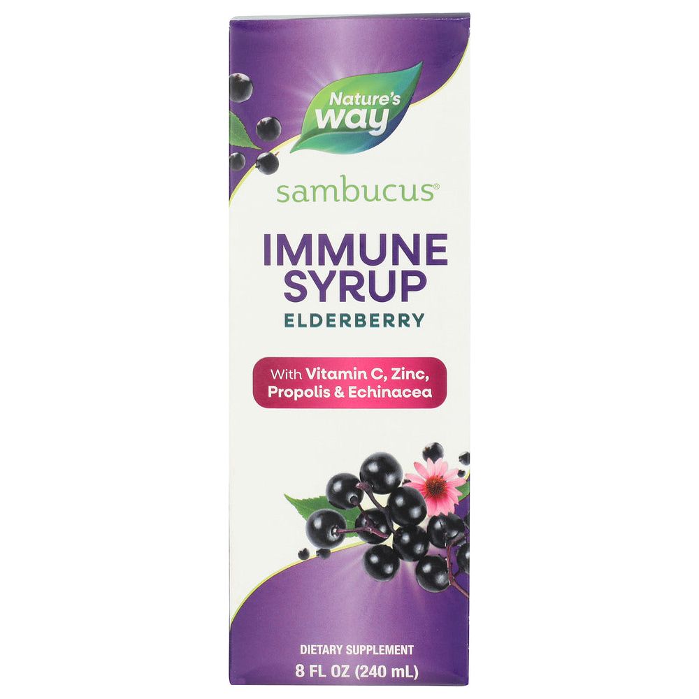 NATURES WAY: Sambucus Elderberry Immune Syrup, 8 fo - #tag1# - #tag2#