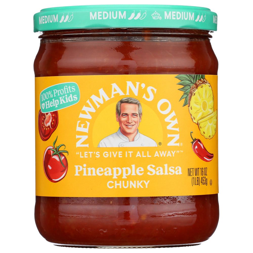 NEWMANS OWN: Pineapple Salsa, 16 oz - #tag1# - #tag2#