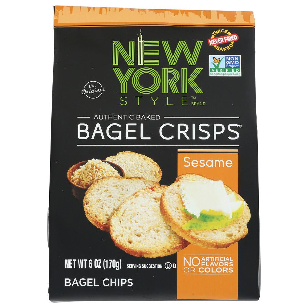 NEW YORK STYLE: Bagel Crisp Sesame, 6 OZ - #tag1# - #tag2#