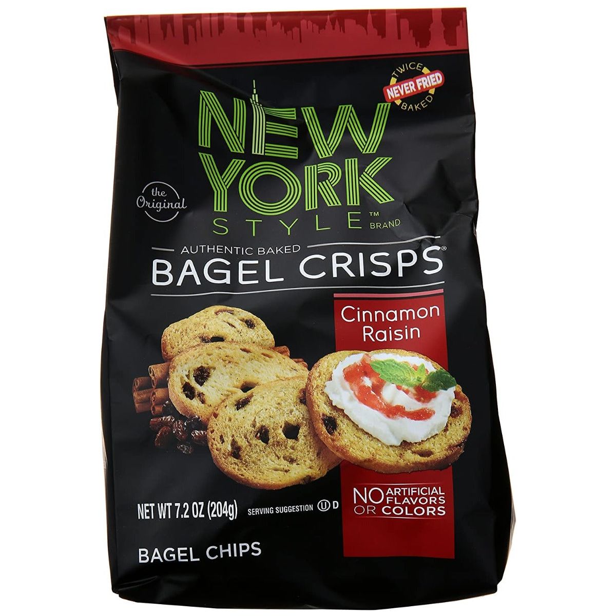 NEW YORK STYLE: Cinnamon Raisin Bagel Crisps, 7.2 oz - #tag1# - #tag2#