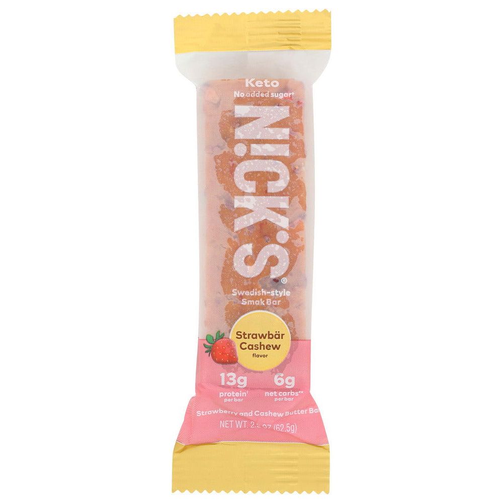 NICKS: Strawbar Cashew Bar, 2.2 oz - #tag1# - #tag2#