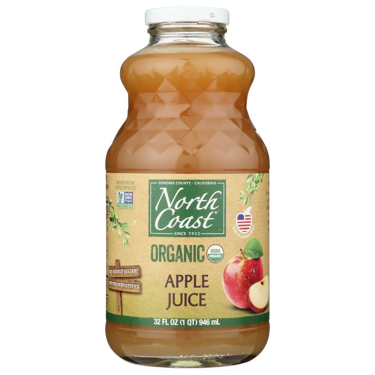 NORTH COAST: Juice Apple Organic, 32 oz - Sunshine Co Op. - #tag1# - #tag2# - #tag3# - #tag4#