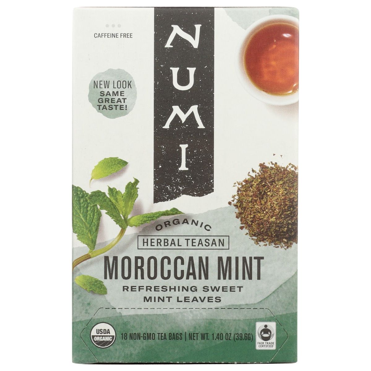 NUMI TEAS: Organic Moroccan Mint Herbal Tea, 18 bg - #tag1# - #tag2#
