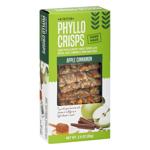 NU BAKE: Phyllo Crisps Apple Cinn, 2.8 oz - #tag1# - #tag2#