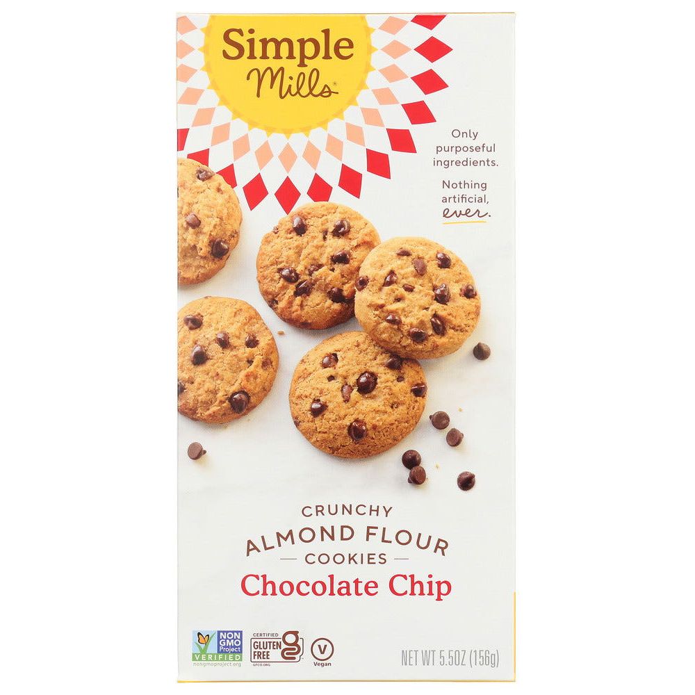 SIMPLE MILLS: Crunchy Chocolate Chip Cookies, 5.5 oz - Sunshine Co Op. - #tag1# - #tag2# - #tag3# - #tag4#
